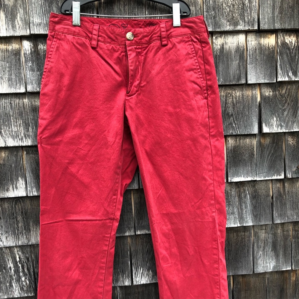 Vineyard Vines men’s slim fit pant in red 28x30